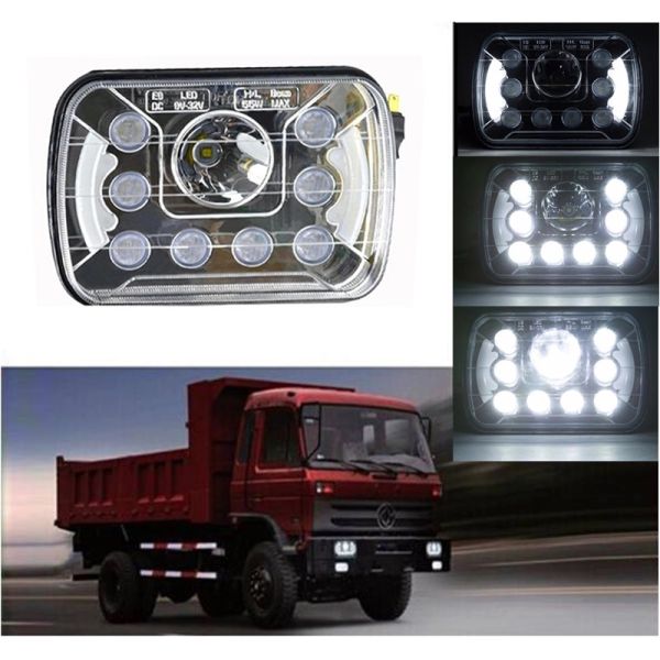 5x7 Inch Automotive Waterproof 55W LED Driving Lamps