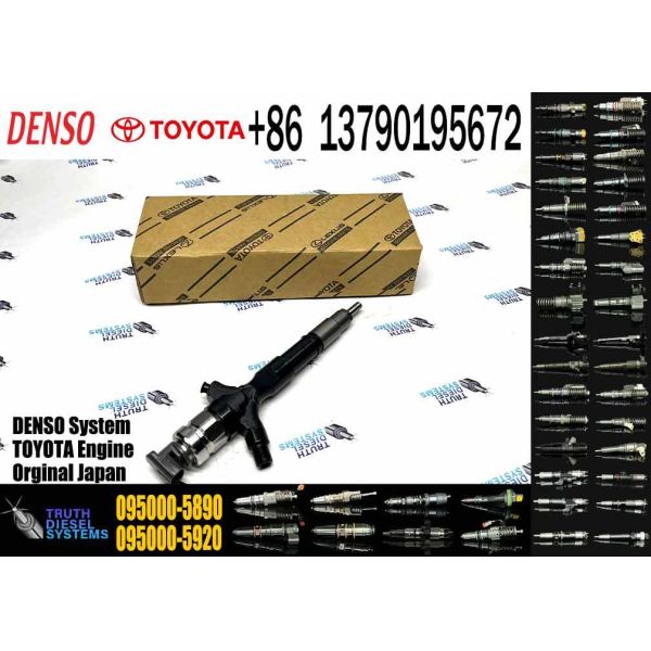 New Diesel Common Rail Injector 095000-5890 095000-5891 095000-5740 23670-30080 23670-39135 for TOYOTA Landcruiser 1KD-FTV