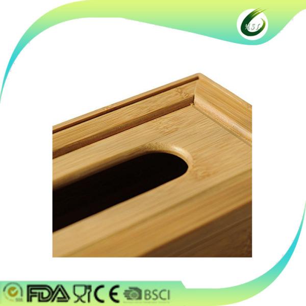 bamboo wood restaurant tissue box