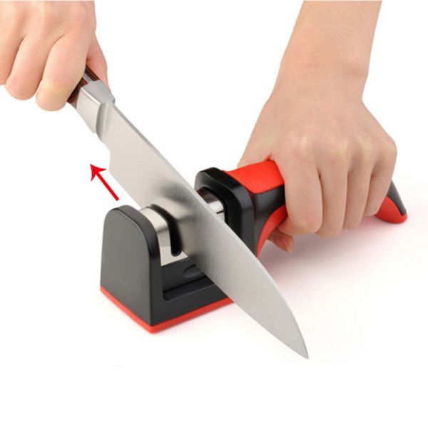 Household Handle Knife Sharpener With Coarse And Fine Grinding For Fruit Knife