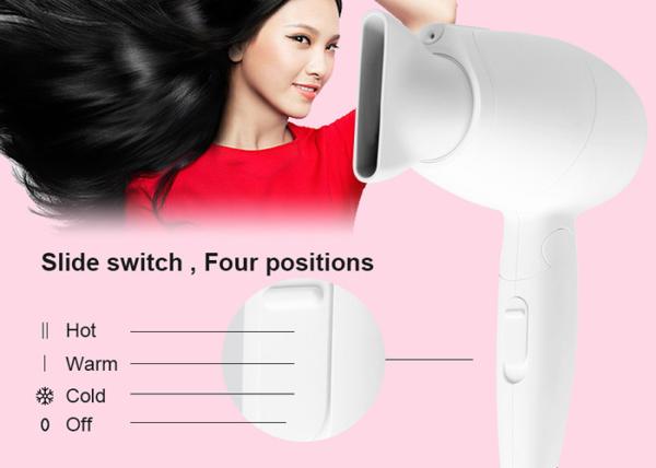 OEM ODM Hair Blow Dryer , 1000W Mini Folding Travel Hair Dryer