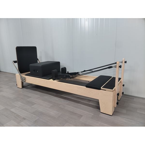Maple Wood Pilates Reformer U+PL001S with Reinforced Frame Construction