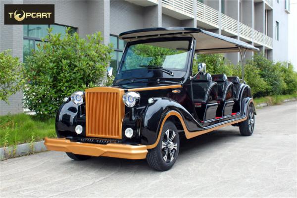 Electric Powered 6 Person Classic Car Golf Carts With Cool Style Accessories Cover