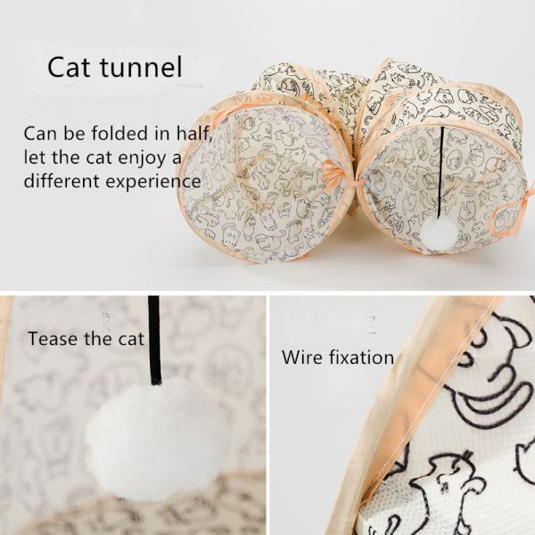 Фиксирование провода игрушка тоннеля кота 4 сезонов складная