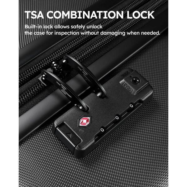 ПК набора багажа вагонетки перемещения 3pcs Unisex продолжает большую емкость