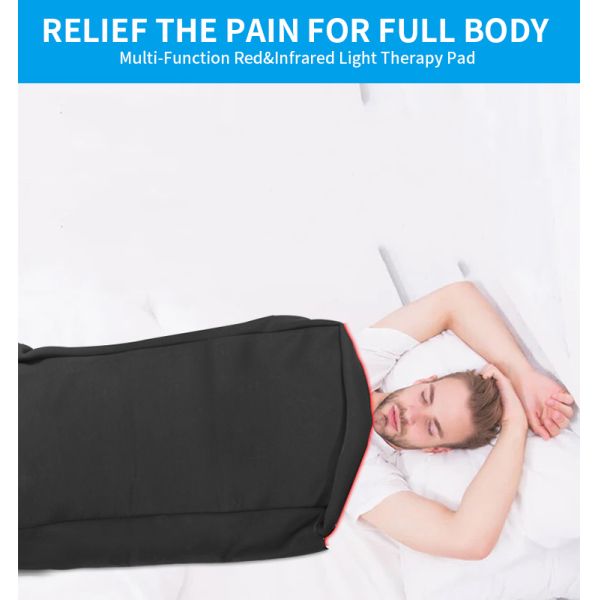 Mejor saco de dormir para terapia de luz roja 660 850nm Cuerpo entero Tamaño grande alivia el dolor muscular