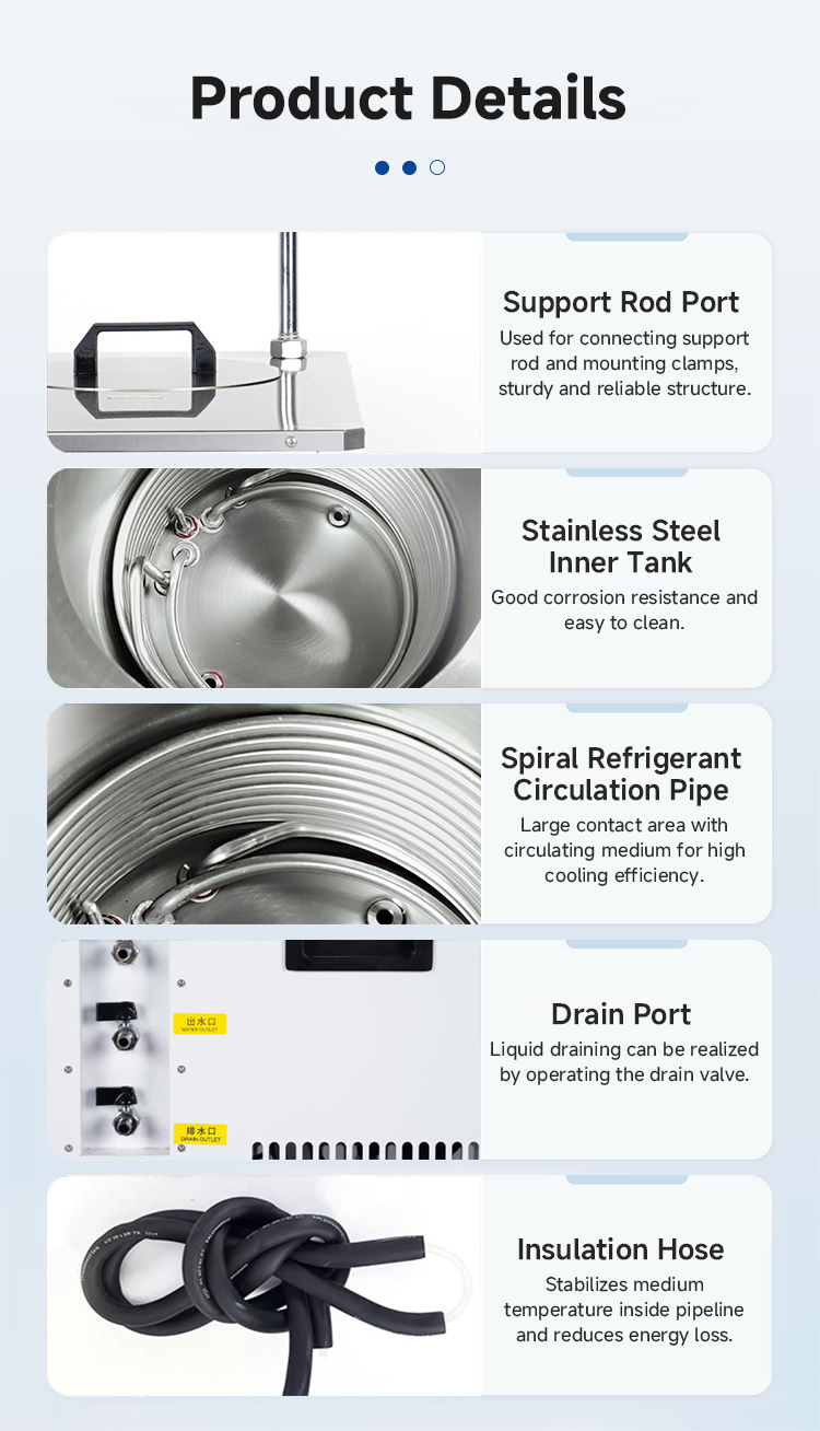 Low-temperature coolant circulation pump 50L low-temperature circulation machine Pharmaceutical and chemical industry pilot-scale constant temperature refrigeration water bath equipment