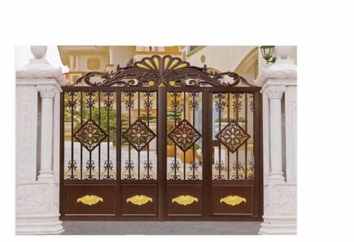 Corrosion Resistance Cast Iron Door Swing Open Style For Garden / School