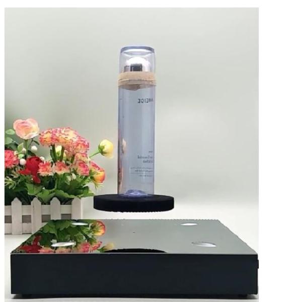 stainless steel mirror Magnetic floating display (, 300g, 500g,1kg, 2kg), levitating & rotating bottom display stand