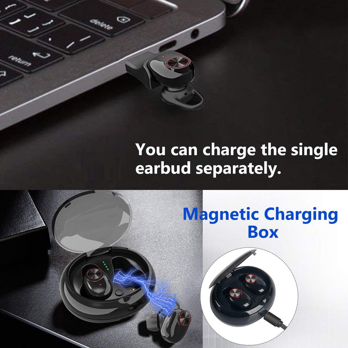 DC 5V пластиковое TWS Bluetooth Earbuds хэндс-фри в наушниках Sportsearbuds уха
