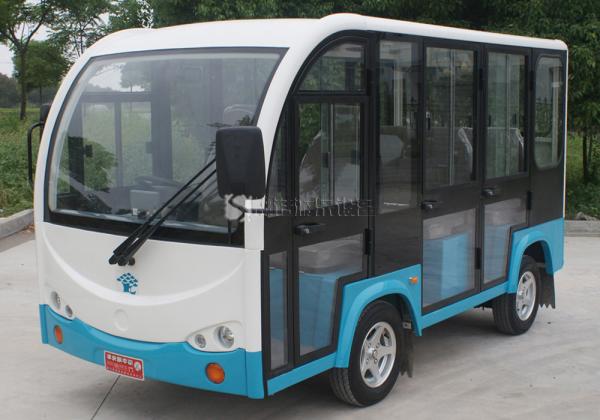12 Seats Electric Tourist Car Electric Sightseeing Vehicle 30km / H Max Speed