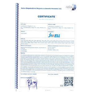 Changzhou JWELL Pipe Equipment Technology Co.,Ltd Сертификации
