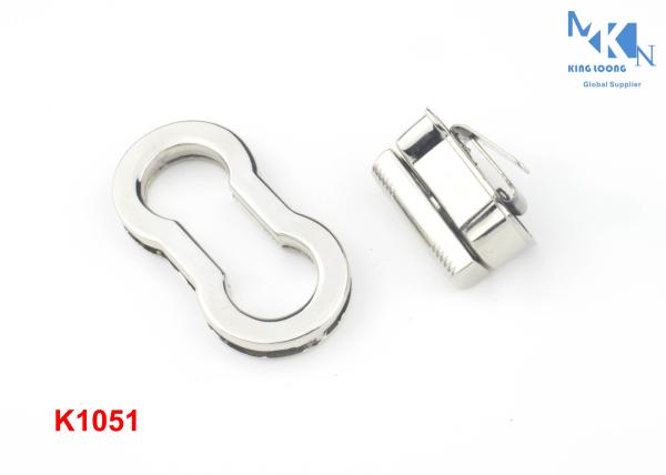 Custom Logo Purse Twist Turn Lock , K1051 44.7mm Purse Closure Hardware