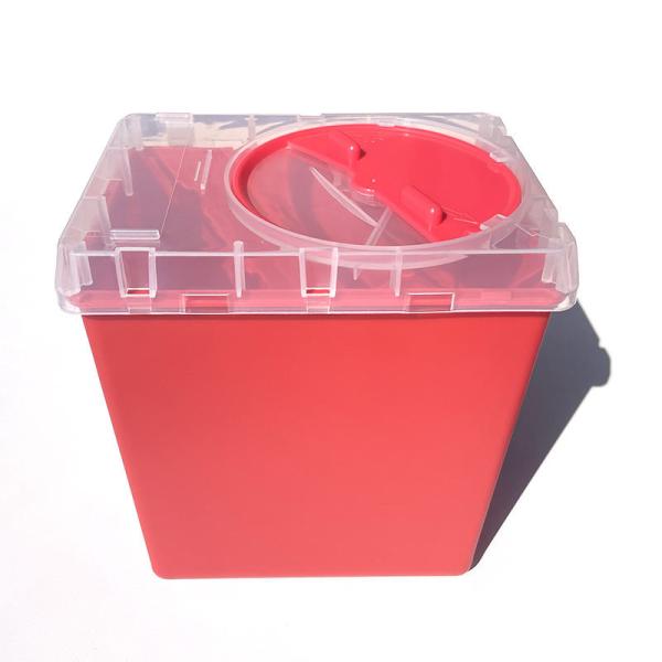 Medical Plastic Medical Waste Bin Medical Container Biohazard Needles Disposable 1L Sharps Container