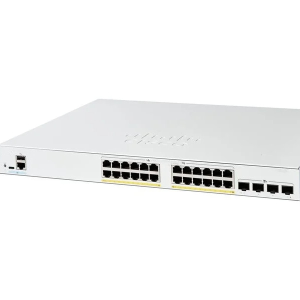 24 Port Gigabit Ethernet Network Access Poe Switch C1200-24FP-4X VLAN Support Included