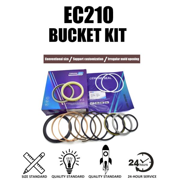 Kit de sellos del cilindro hidráulico de la excavadora Volvo EC145 para la pluma - Reemplazo OEM para los modelos EC140 EC145B