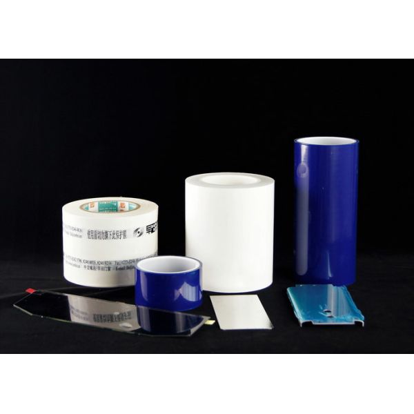 Medium Adhesive Aluminium Protective Film , Glass Protection Film Color Customized