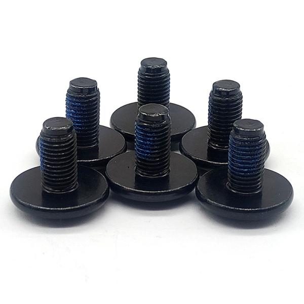 CNC Machining Pre Applied Adhesive Bolt Black Nylon Patch Screw Micro Machining