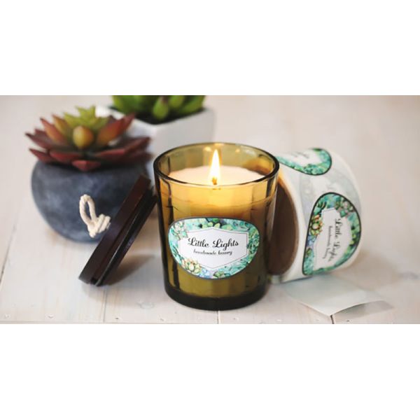 Personalized Printing Gold Foil PVC Label Sticker Logo Label For Candle Jar