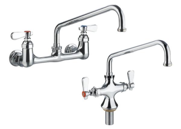 Single / Double Pantry Faucet Deck Mounted / Wall Mount Commercial Kitchen Faucets