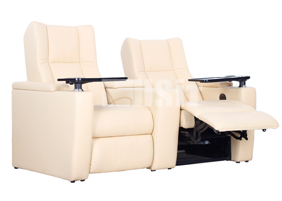 Luxury Cinema VIP Sofa Electric Recliner Chairs With Heat Seat Cushion