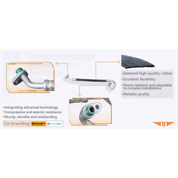 9677930480 Car Citroen C4 C5 AC Discharge Pipe  For 04-09 1.8L 2.0L  Peugeot 307 407