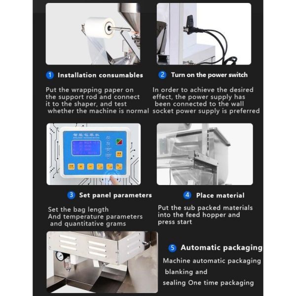 Automatic Multi Lanes Liquid Sachet Packing Machine for Honey Sauce Paste and Ketchup
