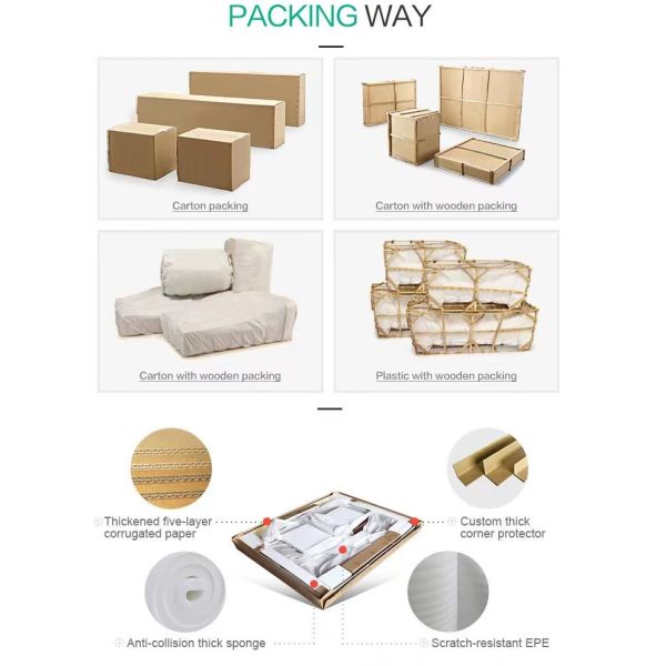 Modern 2-3 Seating Custom Sofa Bed Upholstered Couch Bed