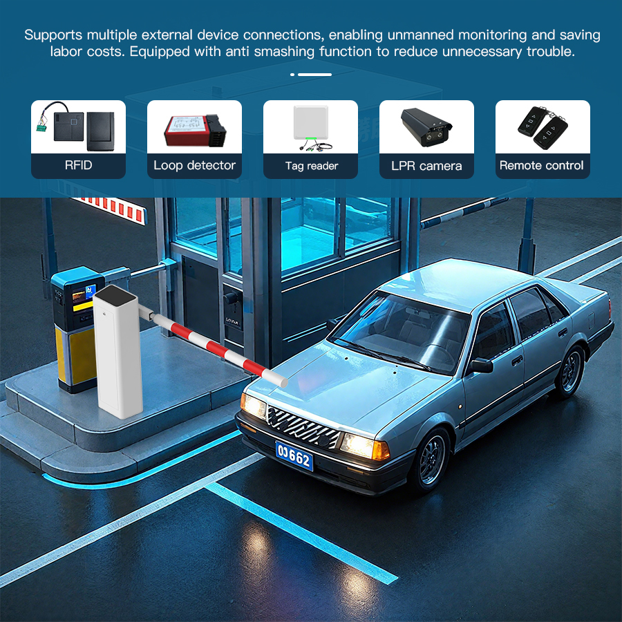HCW CW242 DC Brushless Automatic Barrier Gate for Parking Lot Access Control