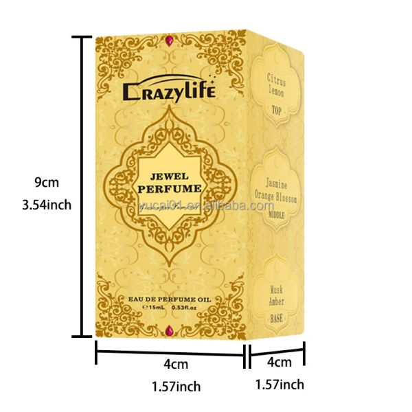 15ml Crown Glamour Arab Middle East Dubai Women's Essential Oil Perfume Dropper Bottle