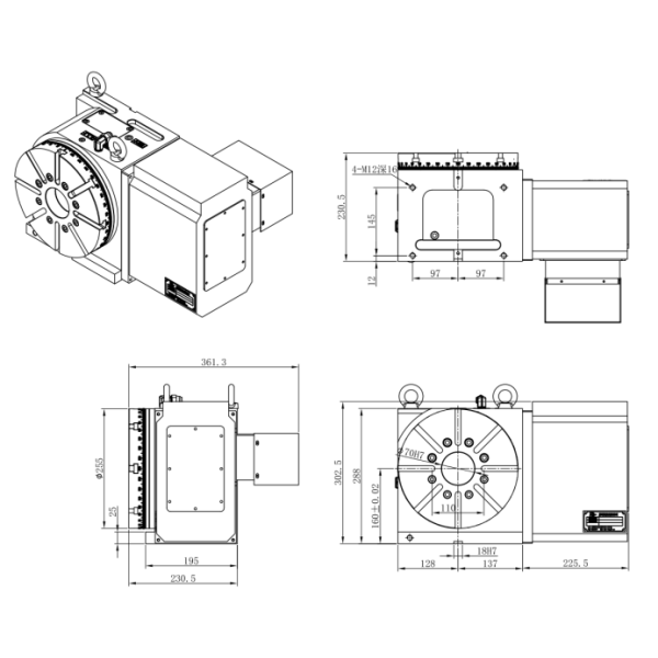 4 Axis Cam CNC Rotary Indexer Table With High Precision Positioning And Patented Roller Gear Cam Mechanism