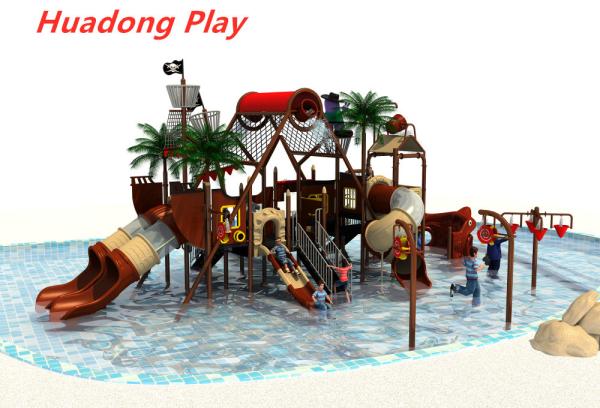 Water Park Series Outdoor Play Ground Equipment , Kids New Design Slide