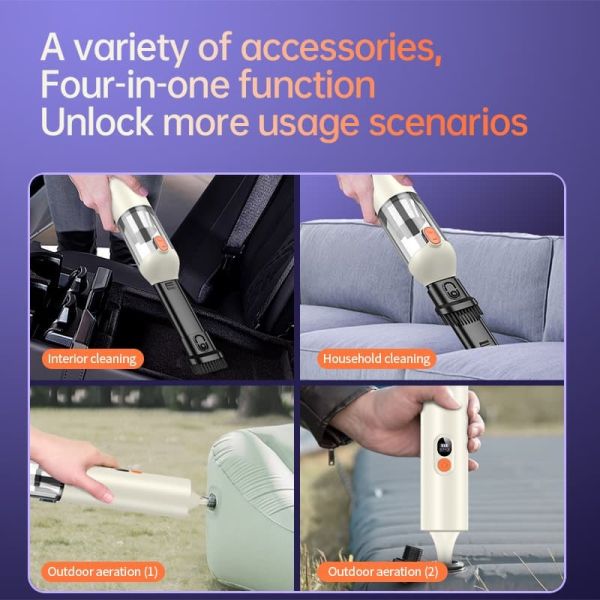 Portable Travel Car Vacuum Cleaner Strong Suction Cordless Handheld Vacuum Cleaner