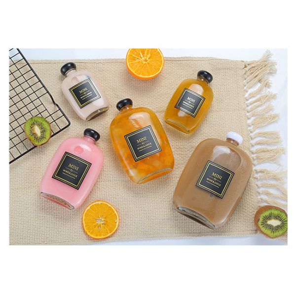 Стиль Инс материала стены ровной круглой бутылки напитка винта стеклянной толстый