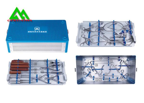 Stainless Steel Surgical Medical Instrument Kit For Cervical Vertebrae Antibacterial