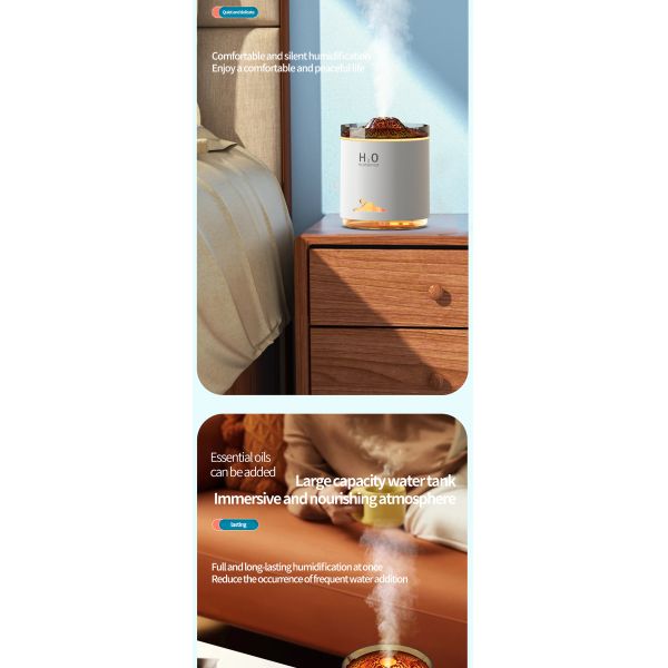 Large Capacity Ultrasonic Aroma Air Humidifier With Atmosphere Night Light Custom Logo