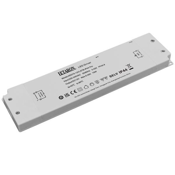Factory Direct R&D Support High Efficiency LED Driver for Brand OEM 75W 12V 24V Super Slim High Efficiency IP44 LED Driver for LED Strip Light