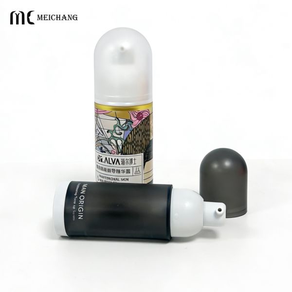 45ml Thick-Wall AS Airless Pump Bottle with Leak-Proof Packaging for Medical Aesthetic Serums（MC-261）