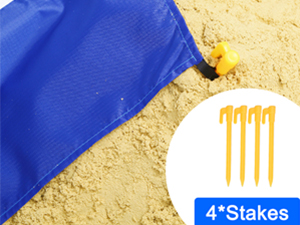 Camping Picnic Mat, Beach Blanket 78''×81'' 4-7 Adults Oversized Lightweight Waterproof Sandproof Large Picnic Mat