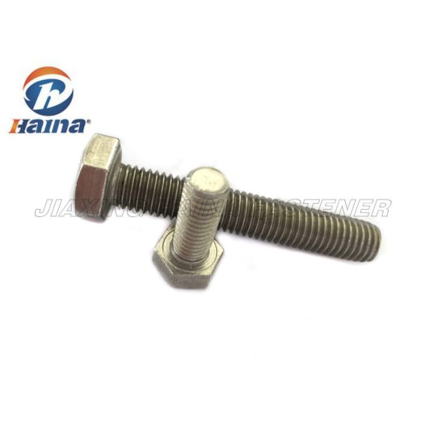 304 316 Stainless Steel Hex Head ASME Right Hand Threads Inch Bolt