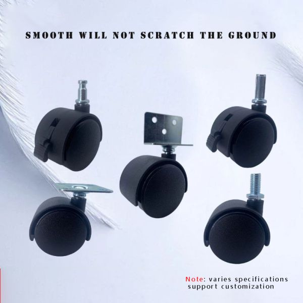 Heavy Load Furniture Castors Wheels with Various Mounting Plate Thickness