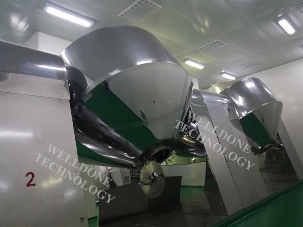 Double Cone Dry Powder Blending Equipment 10 - 30 Minutes Mixing Time