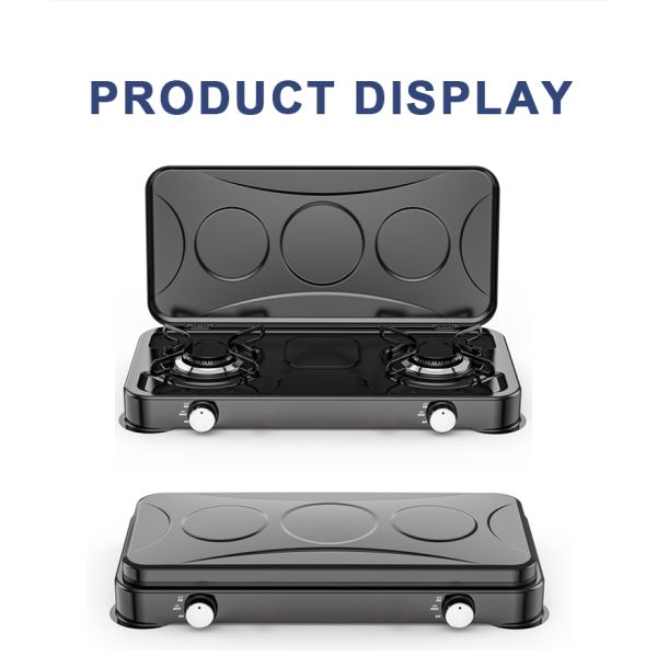 Heavy Duty Double Gas Stove Providing Consistent Heat and Easy Operation Perfect for Professional Cooking Environments