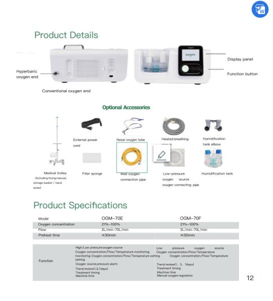 White 350mm Respiratory Therapy Equipment Certificate Sgs