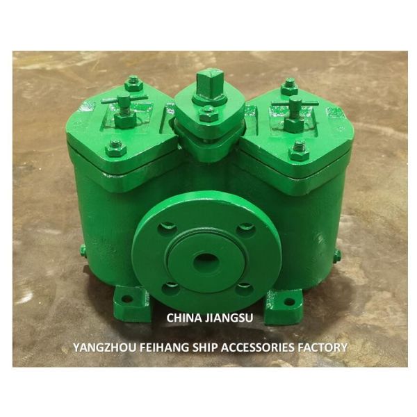 Cast Iron Flanged Duplex Oil Filter AS32 Cb/T425 For Fuel Transfer Pump Cast Iron Body Includes Stainless Steel Fi