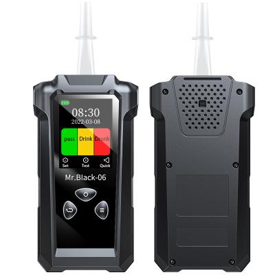 Black Police Alcohol Test Machine Alcohol Detecting Machine 20000 Storage Records