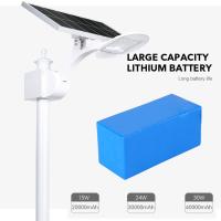Remplissage rapide solaire extérieur du réverbère de route du contrôle léger LED 3.2V 20000mAh