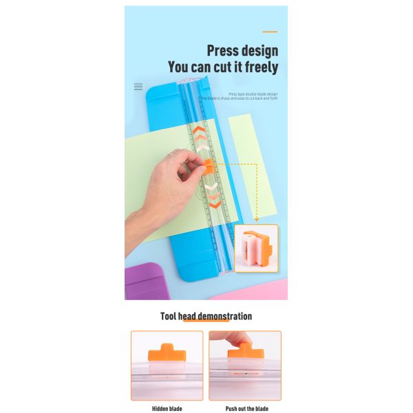 Coupeuse de papier A4 polyvalente pour divers matériaux artisanaux