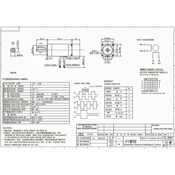 Closed Loop 2 Phase Nema11 28mm Flange Stepper Motor With Ethercat Communication Bus EC42 Servo Stepper Driver For CNC Machines