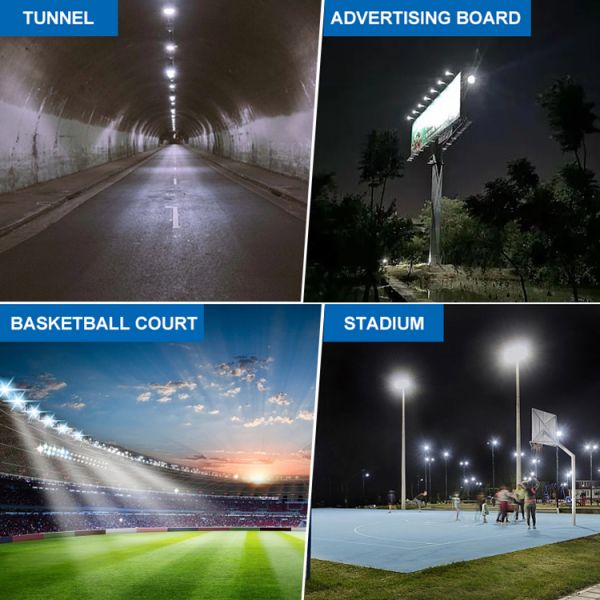 IP66 1200W-1500W Модульные светодиодные подводные светильники для открытого баскетбольного корта